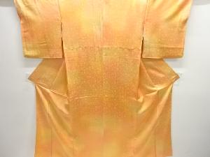 青海波模様織出し暈し付け下げ色無地着物